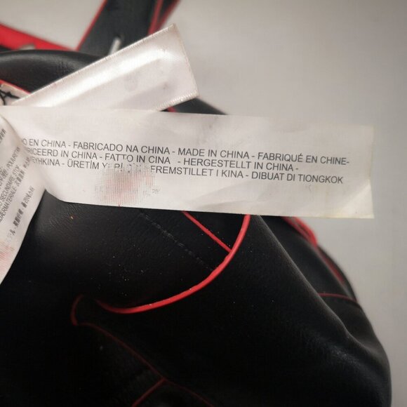 Zara Basic Collection Faux Leather Black with Red Trim Handbag/Crossbody - Picture 9 of 14